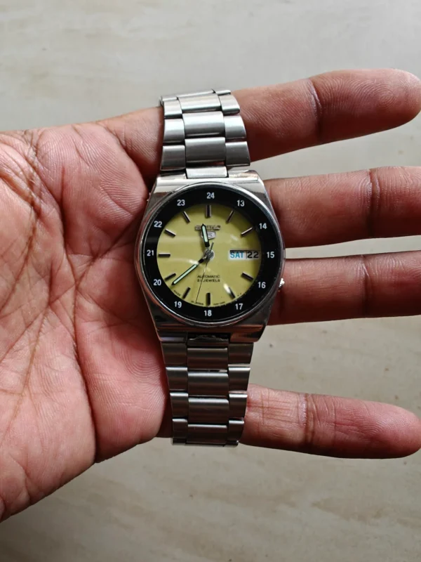 Vintage lume railway dial Seiko 5 Automatic