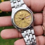Seiko SNK303 golden dial