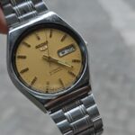 Vintage Seiko 5 automatic golden dial