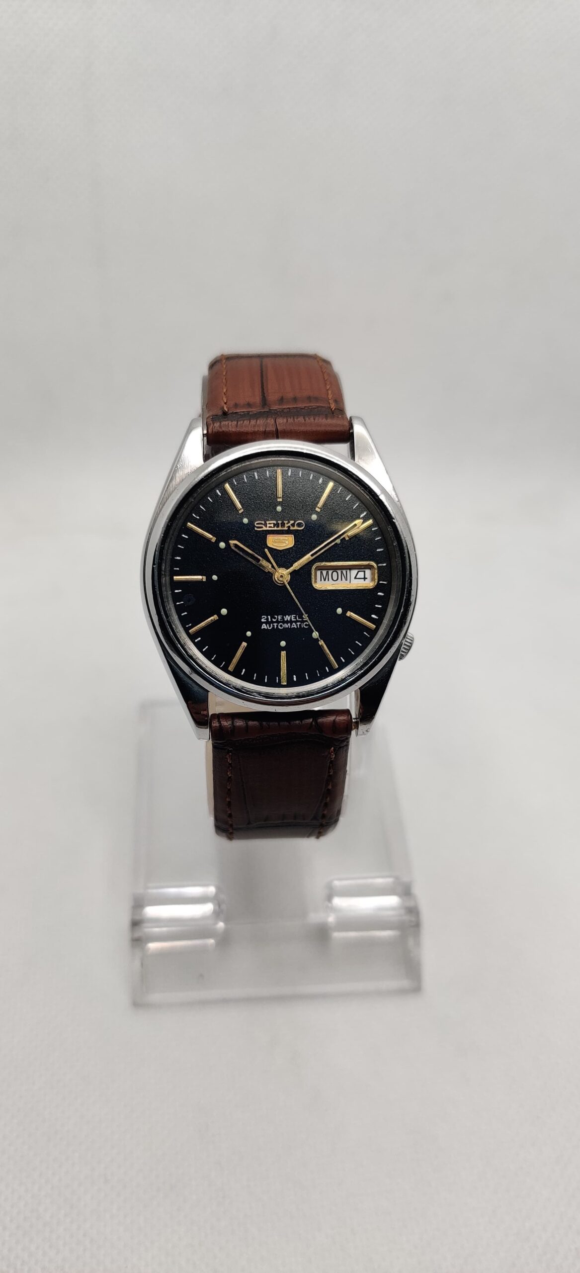 Seiko 5 automatic black