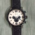 Original Fossil Quartz chronograph with beautiful Black and white Dial