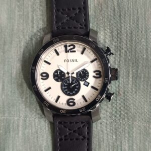 Original Fossil Quartz chronograph with beautiful Black and white Dial
