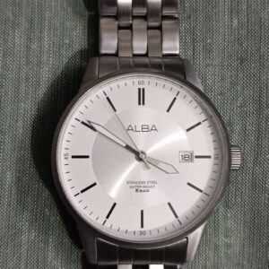 Alba Quartz watch by Seiko with beautiful white Dial,