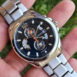 Citizen chronograph quartz black dial