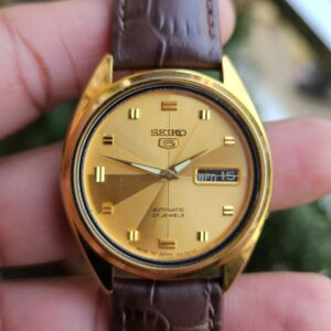 Seiko automatic golden dial