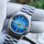 vintage Ricoh automatic blue dial