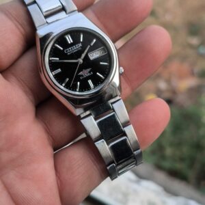 vintage citizen automatic black dial