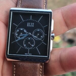 Swiss Eliz multifunction quartz watch black dial