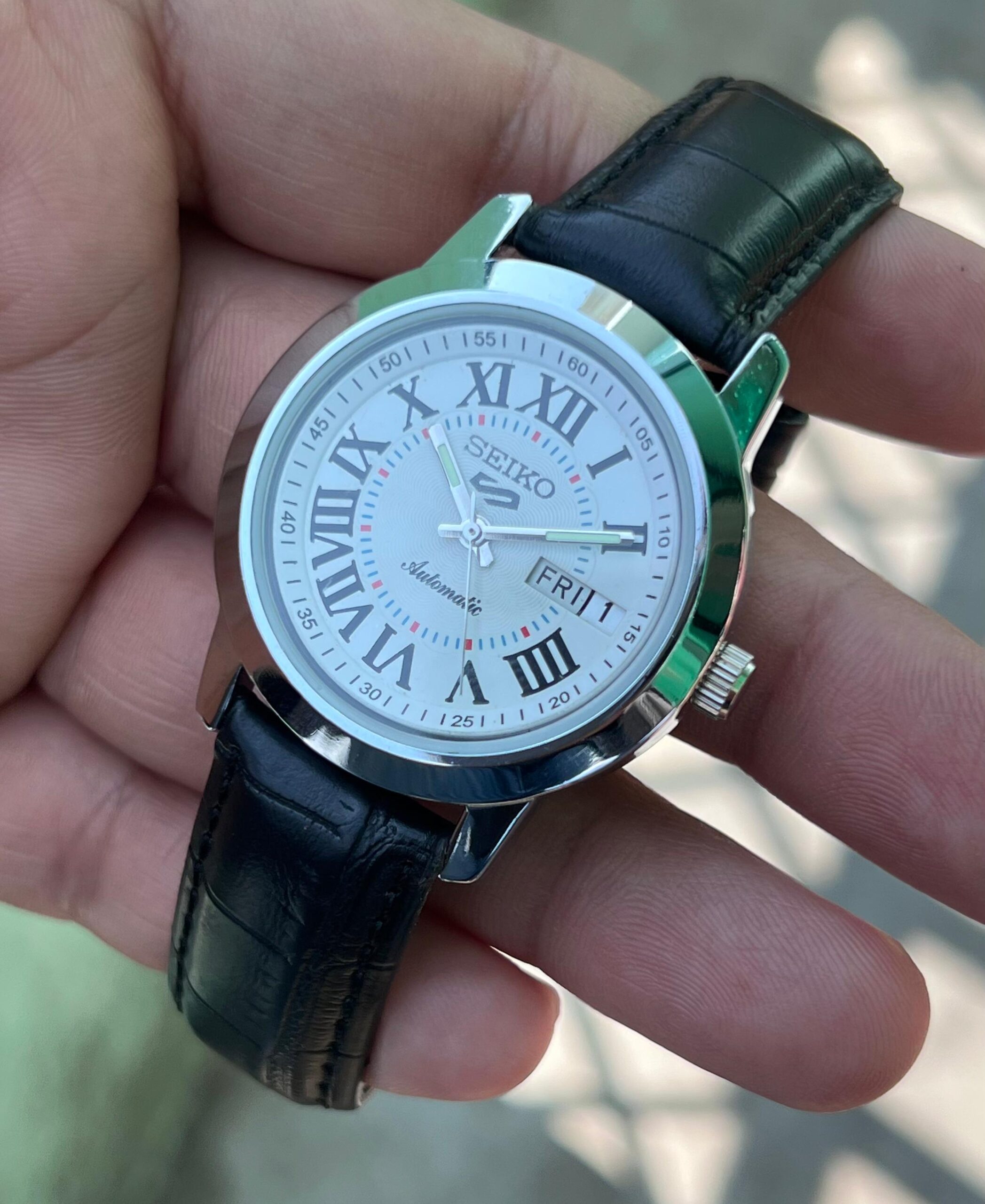 Modified Seiko 5 Automatic – Roman Dial Edition - Image 6