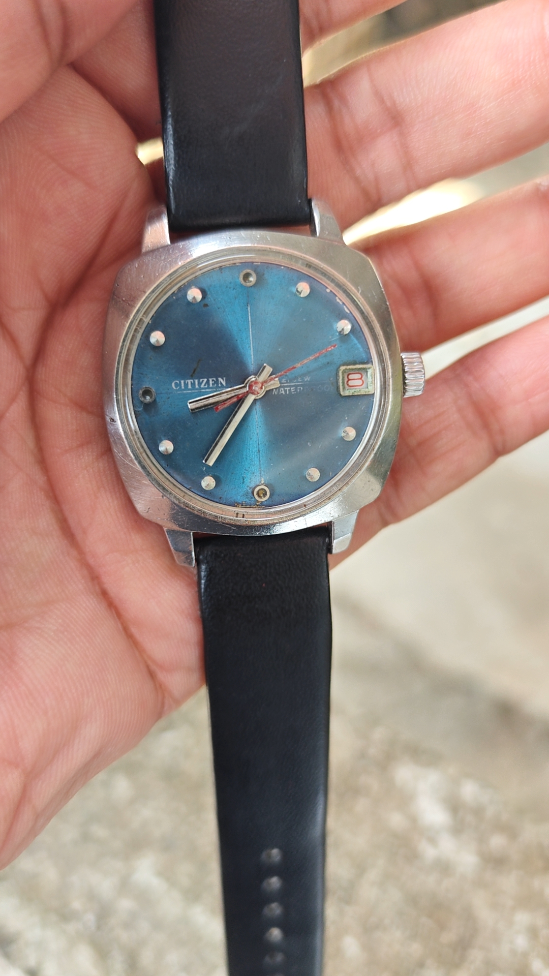 Vintage Citizen Hand-Winding – Blue Sunburst Dial