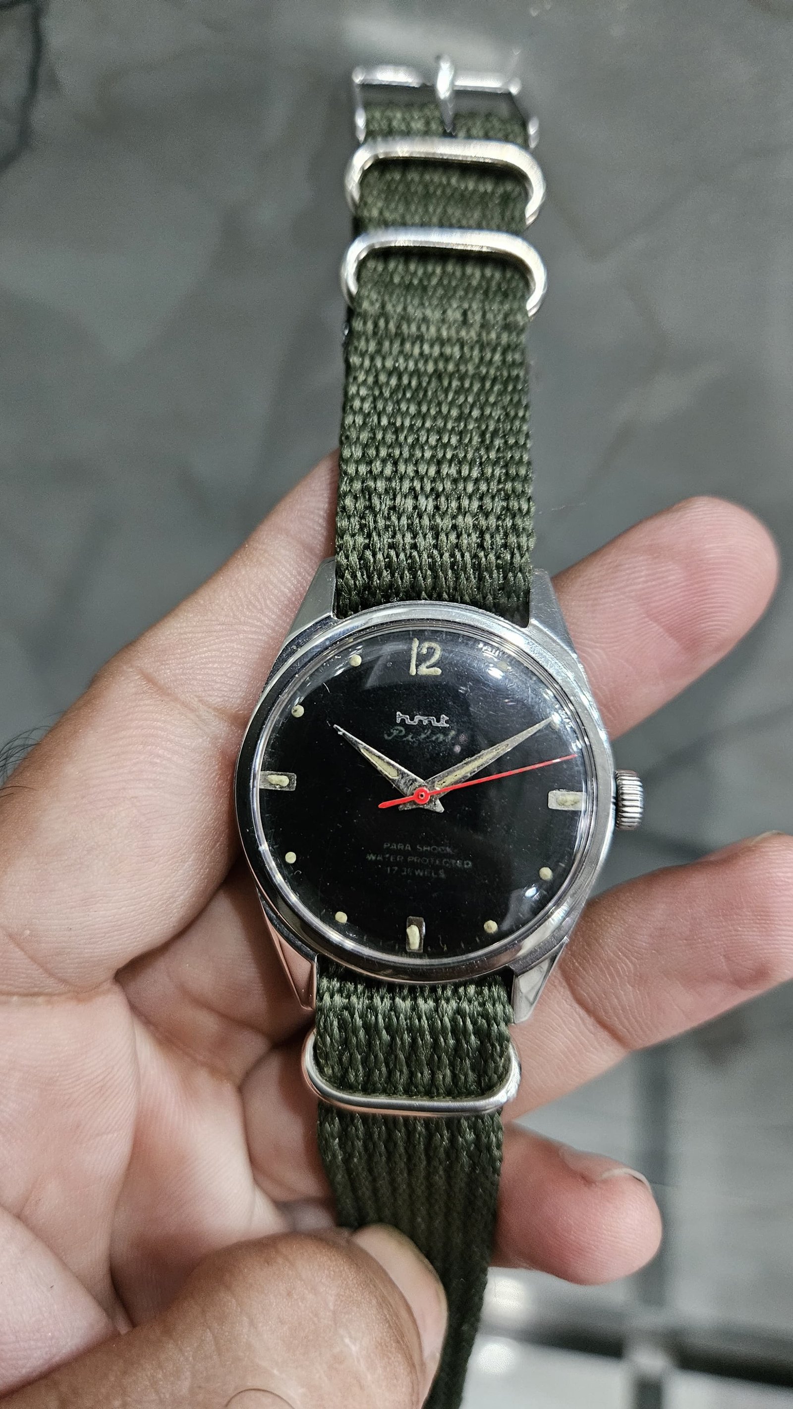 Vintage HMT Pilot Hand-Winding Watch