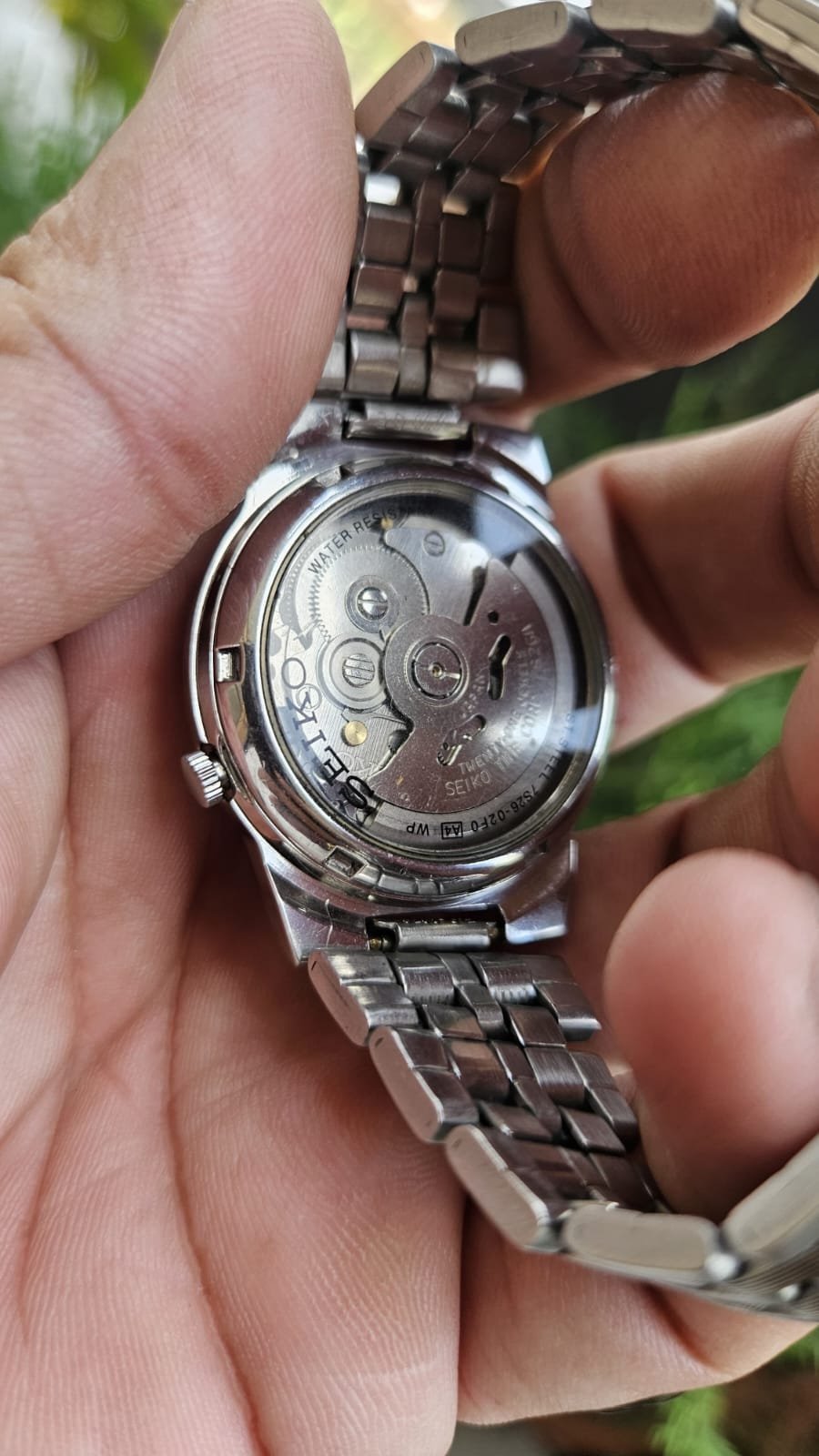 Seiko 5 Automatic skeleton back— Grey Dial - Image 5