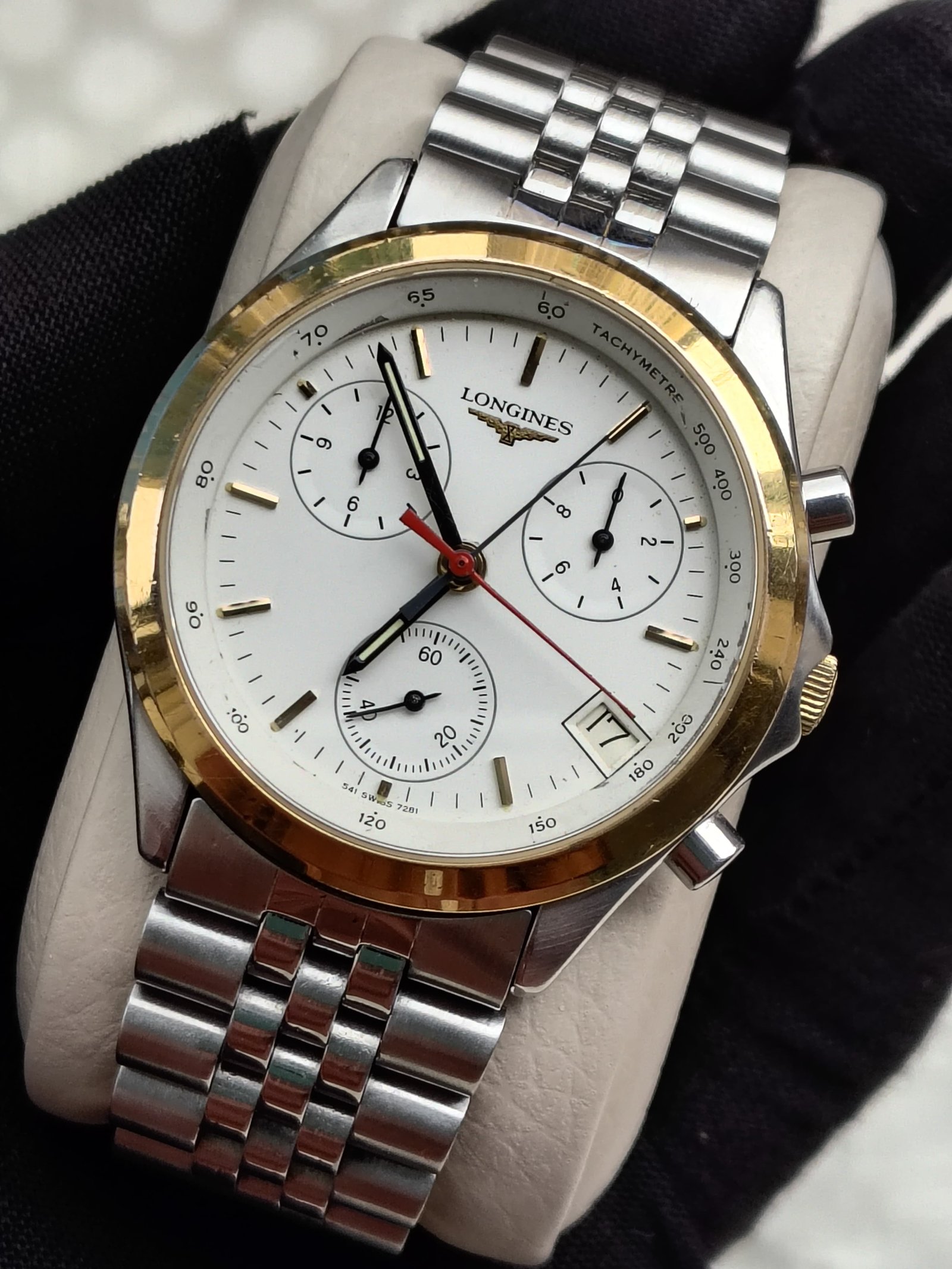 1995 Longines Flagship Chronograph Heritage Quartz Ref. 7281 - Image 2