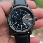 Diesel quartz watch black steel tone
