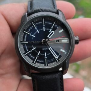 Diesel quartz watch black steel tone