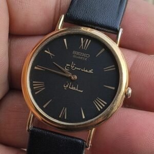 Vintage Seiko quartz watch mohammed sartaj sultani Roman numerals dial