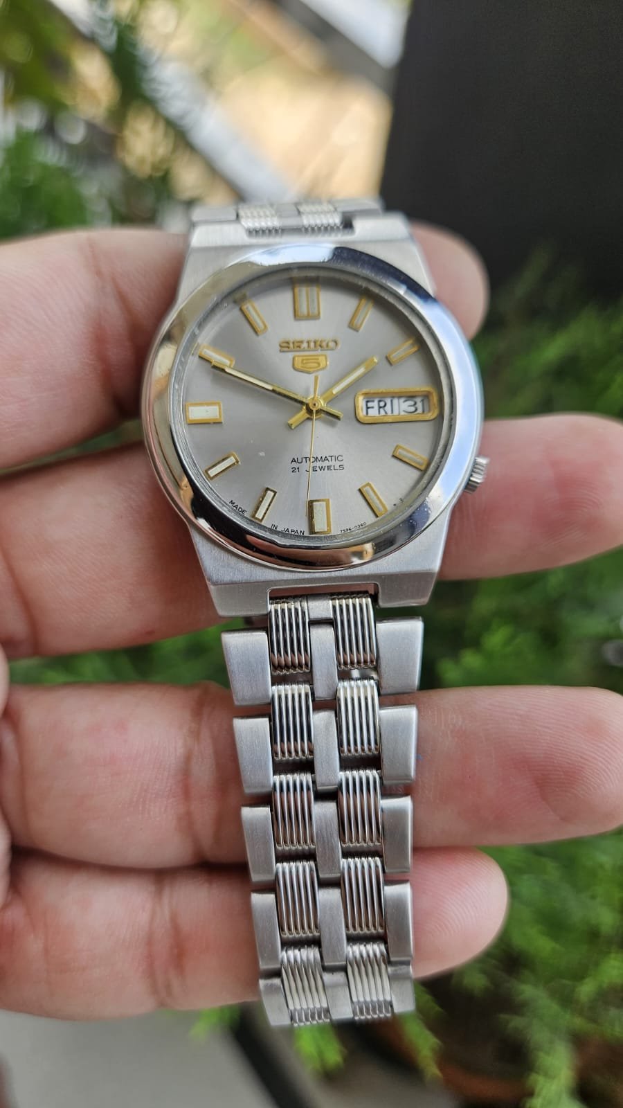 Seiko 5 Automatic skeleton back— Grey Dial - Image 4