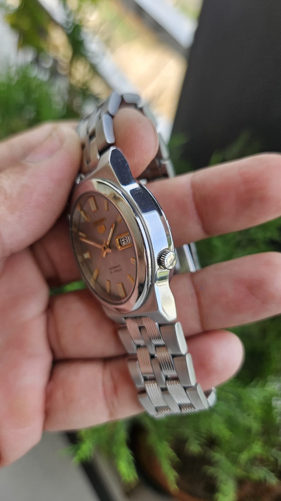 Seiko 5 Automatic skeleton back— Grey Dial - Image 7
