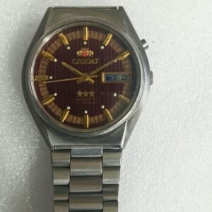 Orient Automatic Red and Gold Pattern Dial